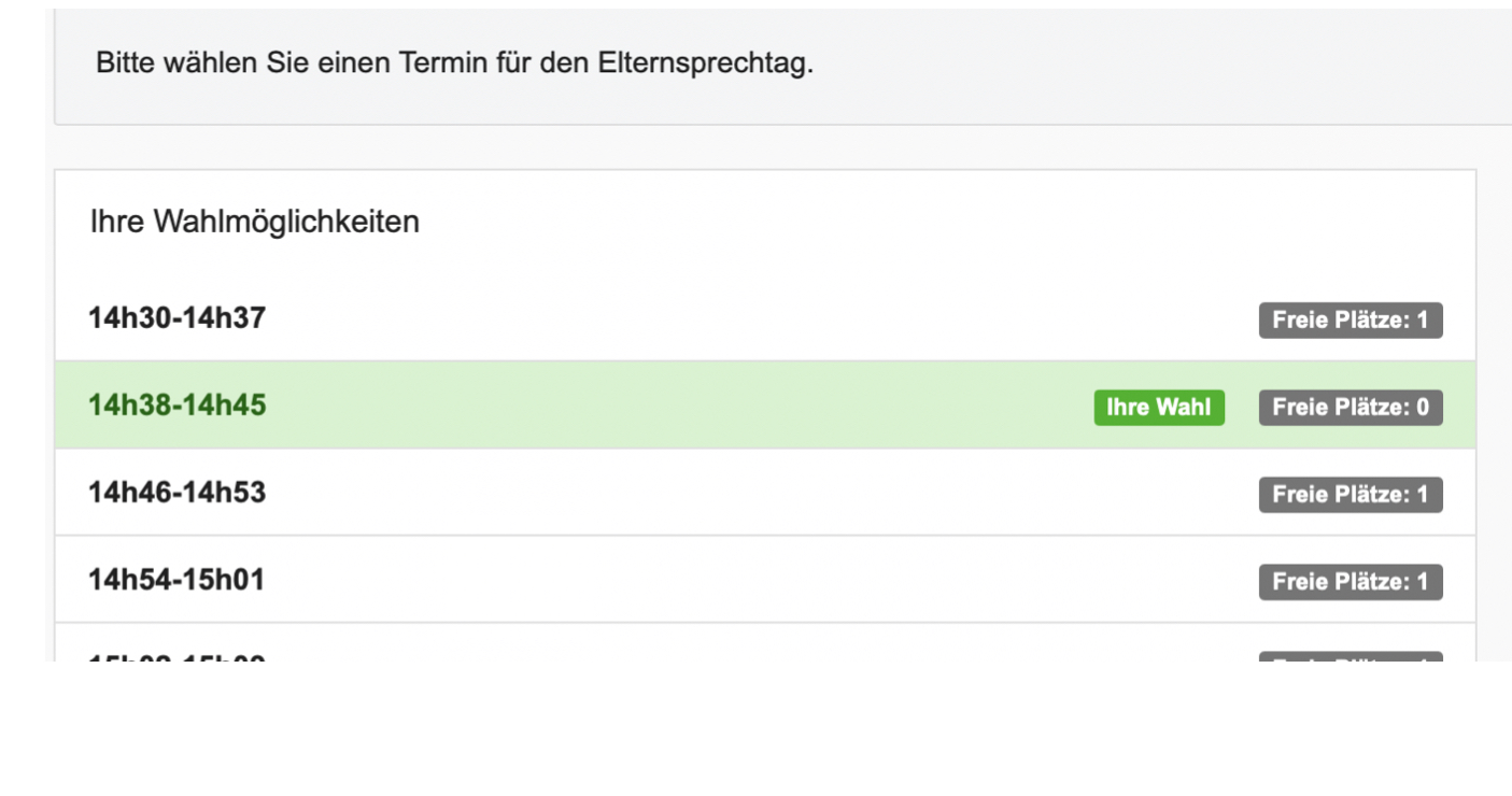 Elternsprechtag 2022